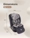 คาร์ซีท SAFIA-4 หมุนได้ 360 องศา ระบบ isofix มีที่รองขา Camera Carseat