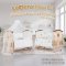 เตียงไม้เด็ก Zleep Cot White เตียงเด็ก 817-818 ฟังก์ชั่นครบ ยี่ห้อ CAMERA