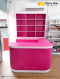ชุดเคาน์เตอร์แคชเชียร์ Set 4 ชิ้น ขนาด 150x178x220 ซม. สี Juicy Pink ตัดขอบขาว