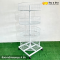 ชั้นตะกร้ากลมหมุน 4 ชั้น ขนาด 65x65x147 ซม. สีขาว แบรนด์ ร้าน ช ช้าง