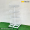 ชั้นตะกร้ากลมหมุน 4 ชั้น ขนาด 65x65x147 ซม. สีขาว แบรนด์ ร้าน ช ช้าง