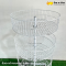ชั้นตะกร้ากลมหมุน 4 ชั้น ขนาด 65x65x147 ซม. สีขาว แบรนด์ ร้าน ช ช้าง