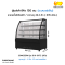 ตู้แช่โชว์เค้กโค้ง สีดำ SADEN รุ่น SKK-1517Z