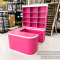ชุดเคาน์เตอร์แคชเชียร์ Set 4 ชิ้น ขนาด 150x178x220 ซม. สี Juicy Pink ตัดขอบขาว