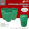ถังพลาสติก HDPE 200 ลิตร ทรง#20001FJ สีเขียว ตัดปาก / ตัดปาก ร้อยเชือก (สินค้าตามสภาพ)