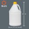 แกลลอนพลาสติก HDPE 3.8 ลิตร ทรง#3.8-04 สีขาว | สีนม