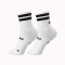 Performance Sock – Low Double Slash White