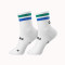 Performance Sock – Low Double Slash Blue/Green