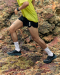 Performance Sock Trail - White Topograph