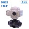 DN32 1 1/4" Electric UPVC Ball Valve Double union type