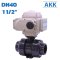 DN40 1 1/2" Electric UPVC Ball Valve Double union type