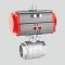 RAT Series pneumatic actuator ball valve 2 piece stainless steel