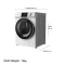BEKO เครื่องซักผ้าฝาหน้า12Kg. รุ่น WCV127P4DW