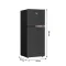 BEKO ตู้เย็น 2ประตู 6.5 คิว  รุ่น RDNT200I50K สีดาร์กอินอกซ์