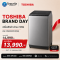 TOSHIBA เครื่องซักผ้าฝาบน 19 กิโลกรัม รุ่น AW-DM2000NT(SK)