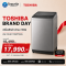 TOSHIBA เครื่องซักผ้าฝาบน 16 กิโลกรัม รุ่น AW-DUG1700WT(SS)