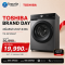 TOSHIBA เครื่องซักผ้าฝาหน้า 9.5 กิโลกรัม รุ่น TW-BK105G4T
