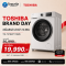 TOSHIBA Japandi เครื่องซักผ้าฝาหน้า 10.5 กก. รุ่น TW-T37BZP115MWT(WT)
