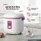 TEFAL หม้อหุงข้าว Mini ความจุ 0.4 ลิตร รุ่น RK1721T0 สีขาว/ม่วง