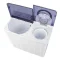 HISENSE เครื่องซักผ้า 2 ถัง รุ่น  WSRB1201W 12 กก. สีขาว