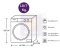 เครื่องซักอบผ้าฝาหน้า LG รุ่น FV1410H4W 10/7 กก.