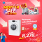 PANASONIC เครื่องซักผ้าฝาหน้า 8 กิโลกรัม รุ่น NA-128XB1W