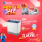 BEKO เครื่องซักผ้า 2 ถัง 9 กิโลกรัม รุ่น WTTA903WT