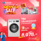 BEKO เครื่องซักผ้าฝาหน้า 9 kg Pro Smart Inverter สีขาว รุ่น WCV9614XB0STW