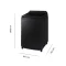 SAMSUNG เครื่องซักผ้าฝาบน 17Kg.Bespoke AI สีดำ รุ่น WA80F17S8BST
