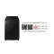 SAMSUNG เครื่องซักผ้าฝาบน 17Kg.Bespoke AI สีดำ รุ่น WA80F17S8BST