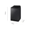 SAMSUNG เครื่องซักฝาบน15Kg. สีดำ รุ่น RS70F15E4CST