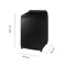 SAMSUNG เครื่องซักผ้าฝาบน 19Kg. Bespoke AI สีดำ รุ่น WA80F19S8BST