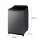SAMSUNG เครื่องซักผ้าฝาบน 19 kg เทคโนโลยี Digital Inverter รุ่น WA19CG6745BDST