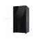 SAMSUNG ตู้เย็น Side by Side SpaceMax Technology 655L Ai กระจกดำ รุ่น RS70F65Q1BST