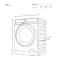 ELECTROLUX เครื่องซักผ้าฝาหน้า 10Kg Inverter Series 500 รุ่น EWF1023P5WC