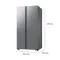 SAMSUNG ตู้เย็น Side by Side 20.6Q สีเงิน รุ่น RS57DG4000M9ST