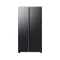 SAMSUNG ตูู้เย็น Side by Side SpaceMax Technology Ai 655L สีดำด้าน รุ่น RS70F65Q2FST
