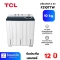 TCL เครื่องซักผ้า 2 ถัง 10 กิโลกรัม รุ่น F210TTW