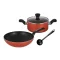 TEFAL เซ็ตเครื่องครัว 4 ชิ้น  FRESH STARTรุ่น B507S495 สีผิวเคลือบไทเทเนียม