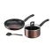 TEFAL เซ็ตเครื่องครัว 4 ชิ้น ก้นอินดักชั่น กระทะก้นแบน24 ซม.+หม้อด้าม 18 ซม.+ตะหลิว รุ่น G143S495