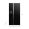 HITACHI ตู้เย็น SIDE BY SIDE รุ่น RSX600GPTH0 GBK 20.2 คิว กระจกดำ อินเวอร์เตอร์