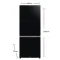 HITACHI ตู้เย็น 4 ประตู  MULTI DOOR 20.1 คิว รุ่น R-WB640VF GBK สีกระจกดำ