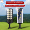 QM SOLAR  โคมไฟถนน โซล่า เซลล์ solar light LED โคมไฟ ส่อง  สว่าง 24 ชัวโมง กันน้ำIP67 เซ็นเซอร์ รุ่น QM-800000W