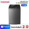 TOSHIBA เครื่องซักผ้าฝาบน 16KG สีดำ รุ่น AW-DUM1700MT(SG)