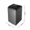TOSHIBA เครื่องซักผ้าฝาบน 16 กิโลกรัม รุ่น AW-DG1700WT(SS)