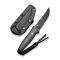 CIVIVI Tamashii Fixed Blade Knife Micarta Handle (4.07" D2 Blade) C19046-4