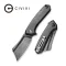 CIVIVI Mini Bullmastiff Flipper Knife Carbon Fiber & G10 Handle (2.97" Damascus Blade) C2004DS-1