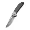 CIVIVI Trailblazer Slip Joint Knife Carbon Fiber & G10 & Stainless Steel Handle (2.97" Damascus Blade) C2018DS-1