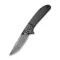 CIVIVI Badlands Vagabond Flipper & Thumb Stud Knife Carbon Fiber Handle (3.25" Damascus Blade) C2019DS-1