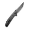 CIVIVI Badlands Vagabond Flipper & Thumb Stud Knife Carbon Fiber Handle (3.25" Damascus Blade) C2019DS-1